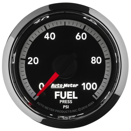 Jauge de pression de carburant électronique à balayage complet 0-100 PSI Autometer Factory Match 2 1/6 po Dodge Ram Gen 4