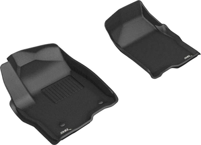 Tapis de sol 3D MAXpider 2019-2020 GMC/Chevrolet Sierra 1500/Silverado 1500 Kagu 1ère rangée - Noir