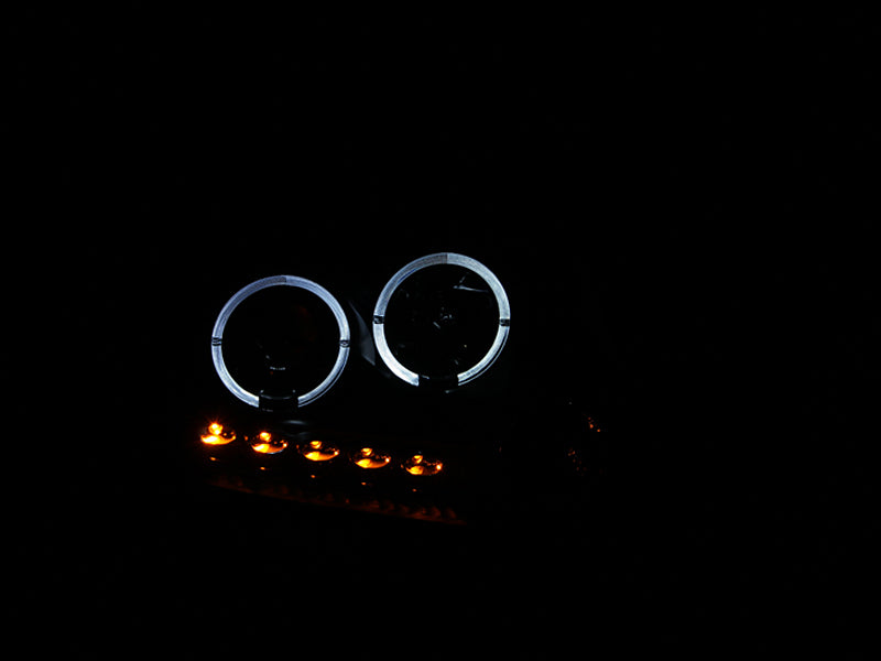 Phares de projecteur ANZO 2004-2008 Ford F-150 avec halo et LED noir G2