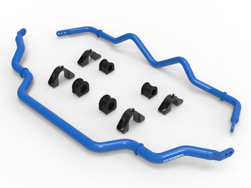 Ensemble de barres stabilisatrices avant et arrière aFe 16-21 Infiniti Q50/Q60 3.0L (tt) Bleu