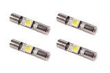 Lot de 4 ampoules LED SMF1 28 mm de Diode Dynamics - Blanc chaud