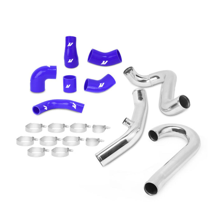 Kit de tuyaux d'échangeur intermédiaire Mishimoto Mitsubishi Lancer Evolution 7/8/9 bleu