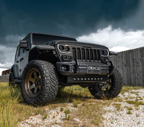 ORACLE Lighting 2019+ Jeep Wrangler JL Plaque de protection avec émetteurs LED intégrés - Transparent VOIR LA GARANTIE