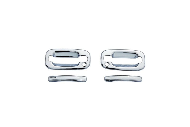 Couvre-poignées de porte AVS 99-16 Ford F-250 (sans trou de serrure passager) (2 portes) Ensemble de 4 pièces - Chrome