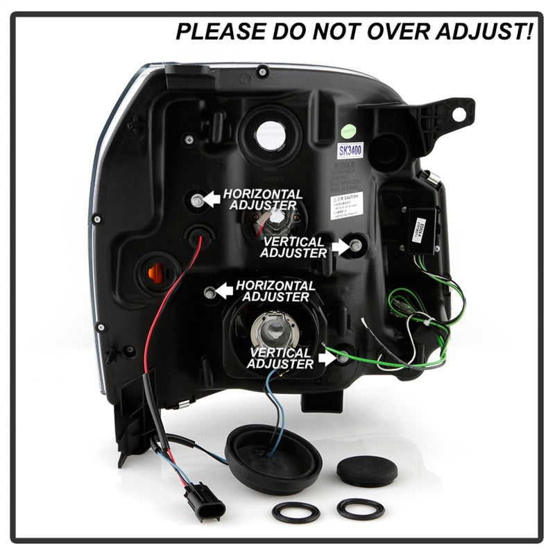 Phares de projecteur Spyder GMC Yukon 07-14/Denali 07-14 /XL 07-14 V2 - Chrome PRO-YD-GY07V2SI-C