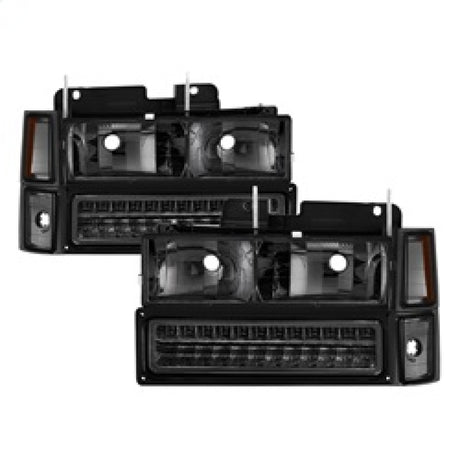 Phares d'angle/pare-chocs à LED pleine grandeur Xtune Blazer 92-94 Fumés HD-JH-CCK88-LED-AM-SM-SET
