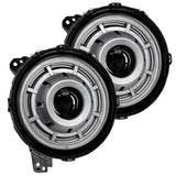 Oracle Oculus BiLED Projector Headlights for Jeep JL/Gladiator JT  Satin Silver 5500K