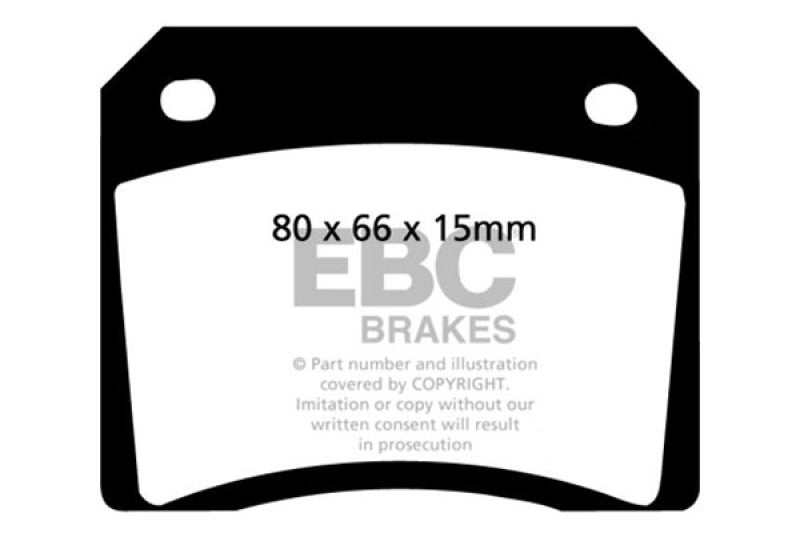 Plaquettes de frein arrière EBC 67-69 Fiat Dino 2 Ultimax2