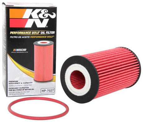 Filtre à huile K&amp;N Performance pour GM 09-19 1,4 L / 1,6 L / 1,8 L avec boîtier de filtre Hengst