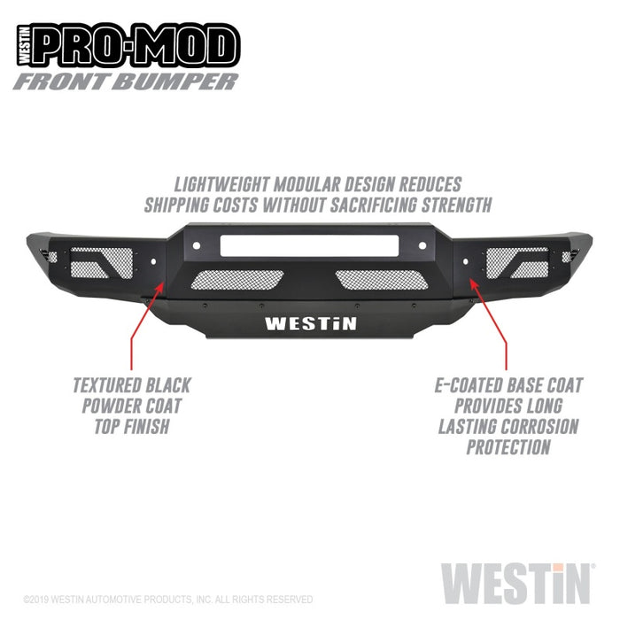 Pare-chocs avant Westin 19-21 Ford Ranger Pro-Mod - Tex. Blk