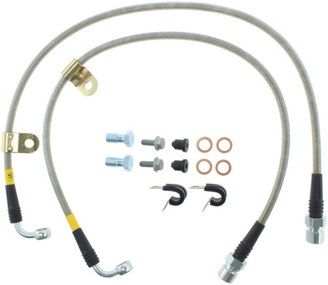 StopTech 05 Chrysler 300C 5,7 L V8 avec disque arrière ventilé et conduites de frein avant en acier inoxydable