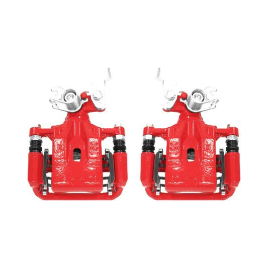 Power Stop 06-12 Ford Fusion Rear Red Calipers w/Brackets - Pair