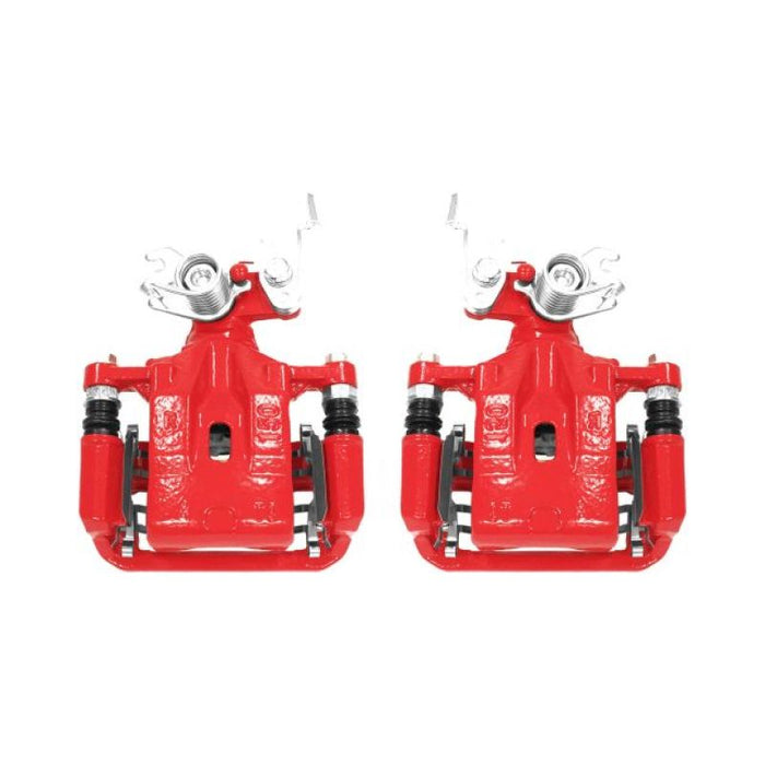 Power Stop 06-12 Ford Fusion Rear Red Calipers w/Brackets - Pair