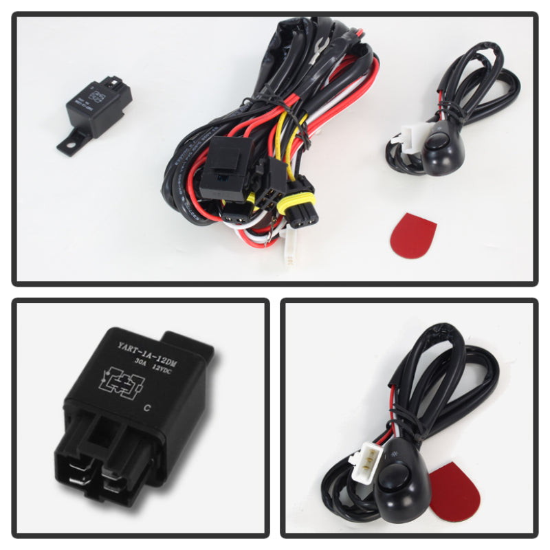 Feux antibrouillard Spyder Ford F250 F350 F450 F550 XLT 2011-2016 de style OEM avec interrupteur fumé FL-FF25011-SM