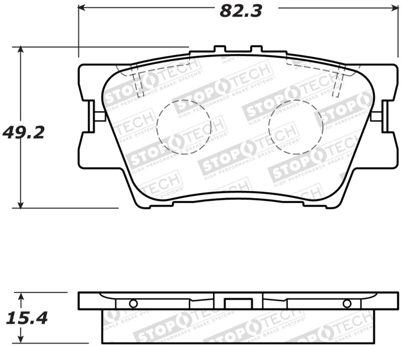 Plaquettes de frein StopTech Street - Arrière