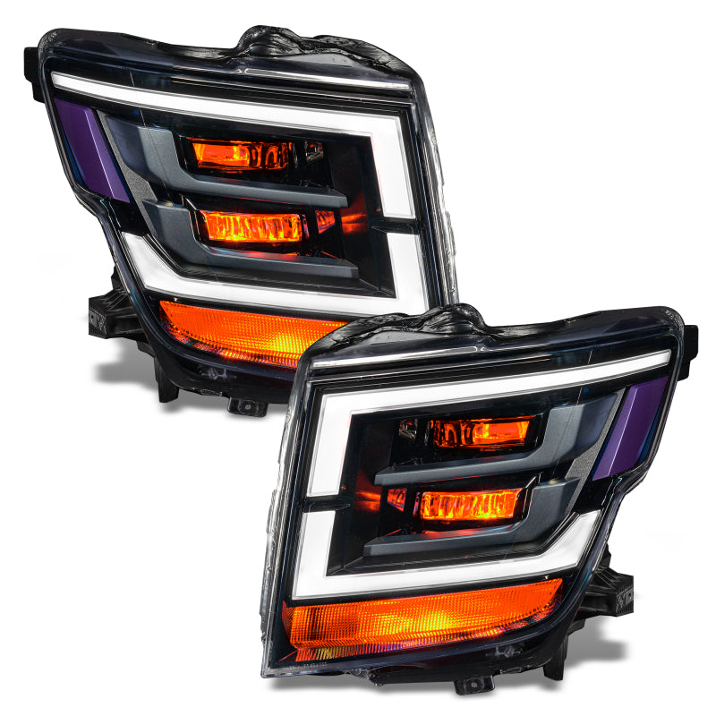Oracle 21-22 Nissan Titan Demon Eye RGB Headlight Upgrade Kit - ColorSHIFT w/o Cntrl