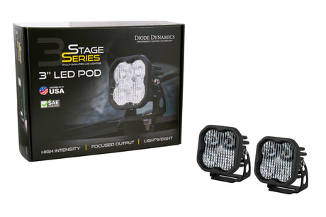 Kit de feux de fossé à LED Diode Dynamics 21-22 pour Ford Bronco SS3 - Combo jaune sport