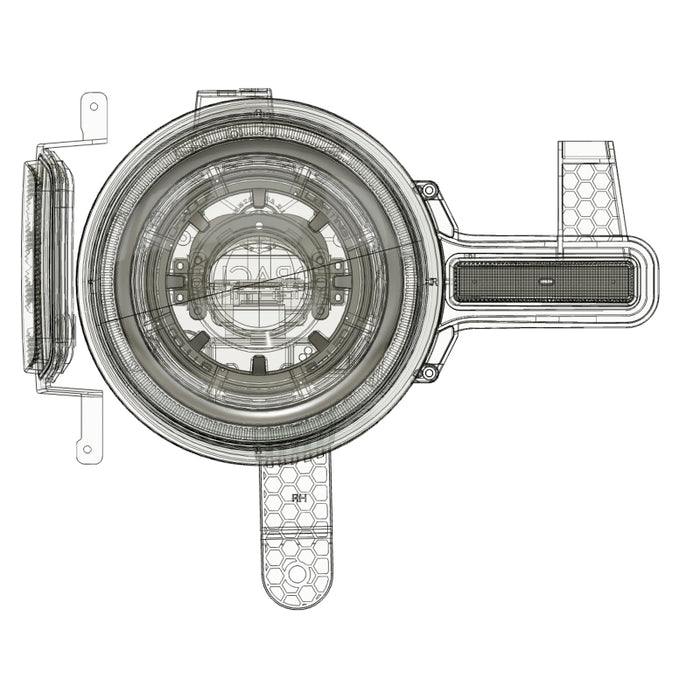 Phares de projecteur Oracle 2021+ Ford Bronco Oculus Bi-LED - Interrupteur ambre/blanc VOIR LA GARANTIE