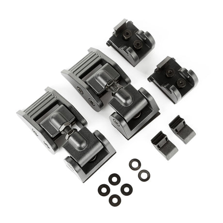 Capots de capot noirs texturés pour Jeep Wrangler JL 2018-20 / Jeep Gladiator 2020 Rugged Ridge