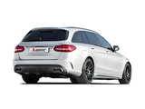 Arrière de catalyseur Akrapovic 15-17 AMG C63 Estate Evolution Line (titane) avec embouts en carbone (tuyau de liaison requis)