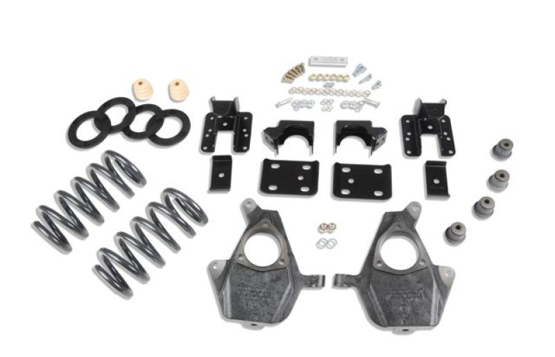 KIT D'ABAISSEMENT Belltech 14 Silverado/Sierra Ext/Crw Cab 2WD 3" ou 4" Ft/5" ou 6" Rr sans amortisseurs