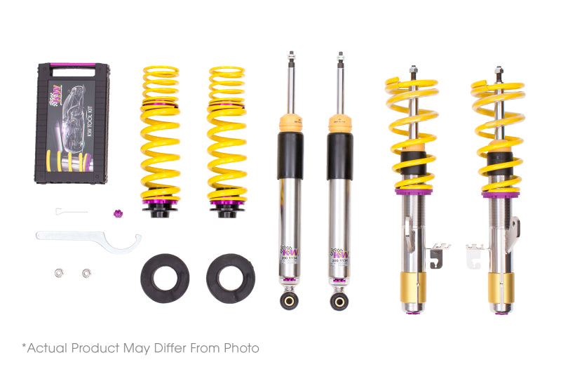 Kit de suspension à ressorts KW V3 pour BMW 330i G20 2WD Sedan avec amortisseurs électroniques