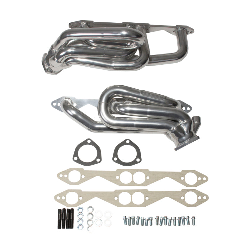 Collecteurs d'échappement BBK 96-98 GM Truck SUV 5.0 5.7 Shorty Tuned Length - 1-5/8 Silver Ceramic