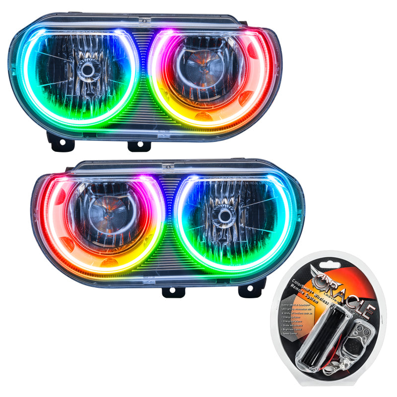 Oracle 08-14 Dodge Challenger SMD HL (non HID) - ColorSHIFT VOIR LA GARANTIE