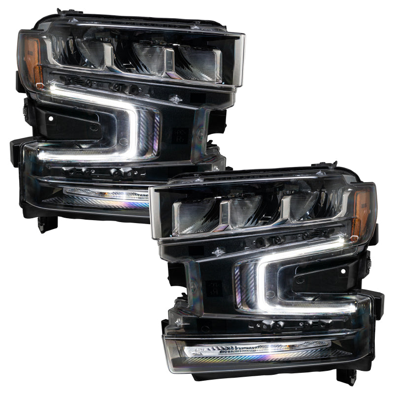 Oracle 19-21 Chevy Silverado 1500 RGB+W Headlight DRL  Kit - ColorSHIFT w/o Controller