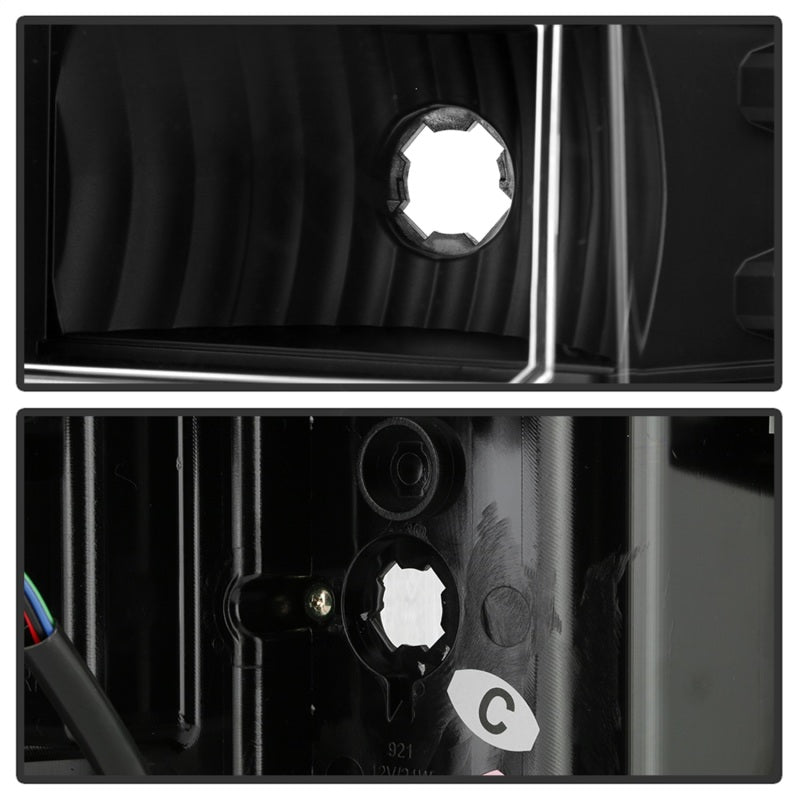 Feux arrière à DEL Spyder 16-18 Chevy Silverado - Tout noir ALT-YD-CS16-LED-B