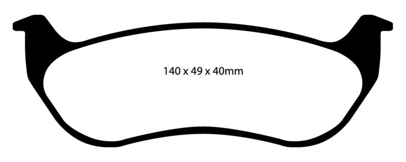 EBC 07-11 Ford Explorer Sport Trac 4.0 Greenstuff Rear Brake Pads