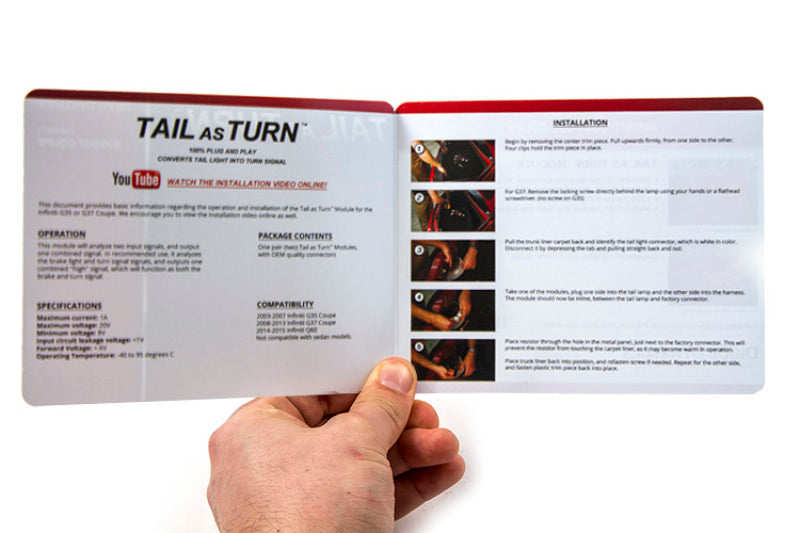 Module de clignotant arrière USDM Diode Dynamics G35/G37 Coupé/Q60 pour Infiniti (paire)