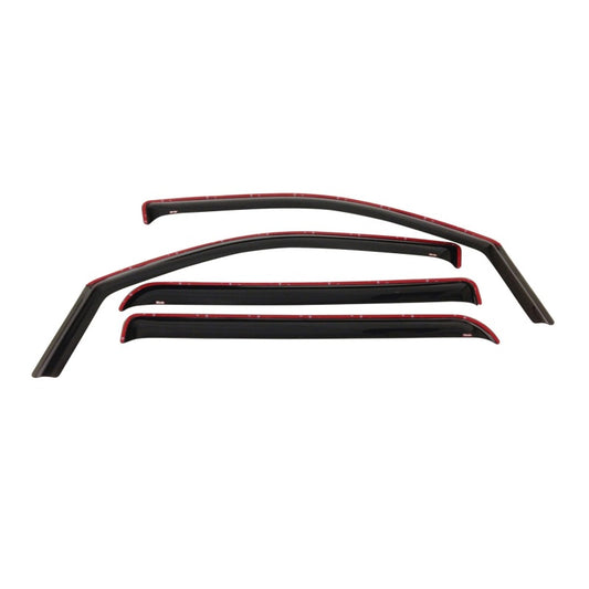 Westin 2004-2008 Ford/Lincoln F-150 SuperCrew Wade In-Channel Wind Deflector 4pc - Smoke