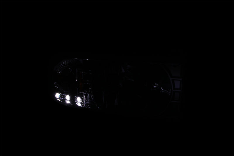 Phare en cristal ANZO 2001-2005 Chrysler Pt Cruiser Chrome Ambre (OE)