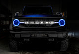 Oracle 21-22 Ford Bronco Headlight Halo Kit w/DRL Bar - Base Headlights -w/No Cntrl