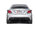 Arrière de catalyseur Akrapovic 15-17 AMG C63 Estate Evolution Line (titane) avec embouts en carbone (tuyau de liaison requis)