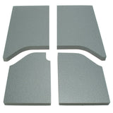 Tapis de toit pour Jeep Wrangler JK 2 portes DEI 11-18 - 4 pièces - Gris