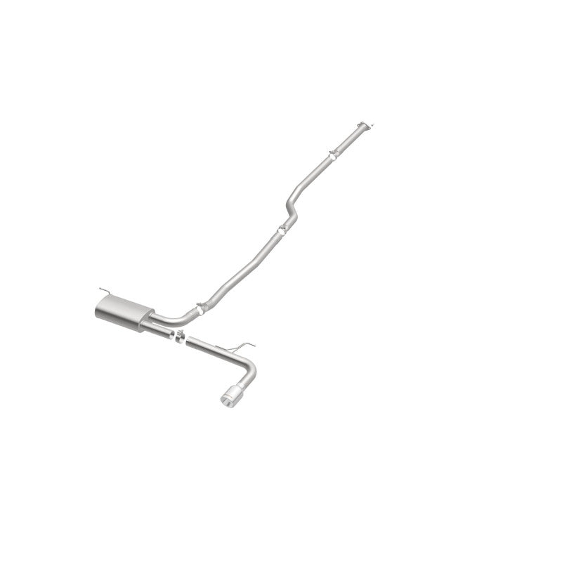 Catback MagnaFlow, SS, 2,5 po, Street, passage simple en ligne droite. Embout poli de 4 po, Ford Fusion 2,5 L 2015