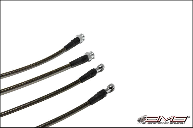 Conduites de frein en acier inoxydable AMS Performance 08-15 Mitsubishi EVO X (4 conduites)