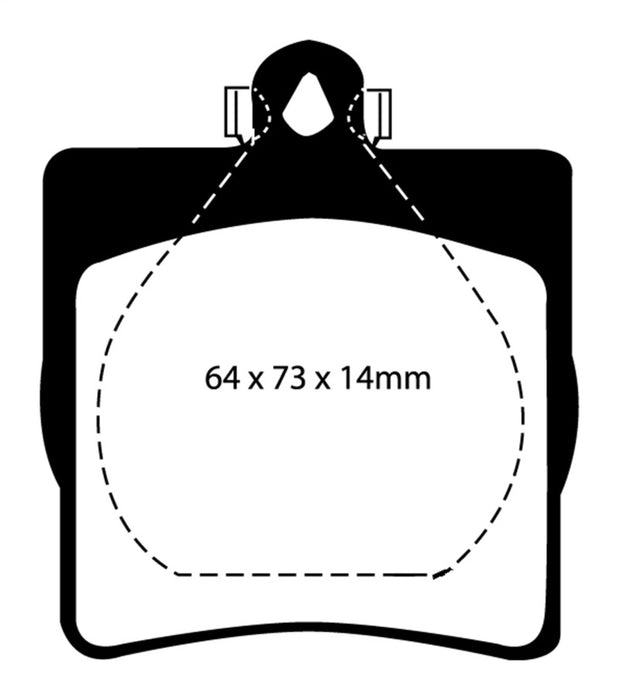 Plaquettes de frein arrière Redstuff EBC 03-08 Chrysler Crossfire 3.2