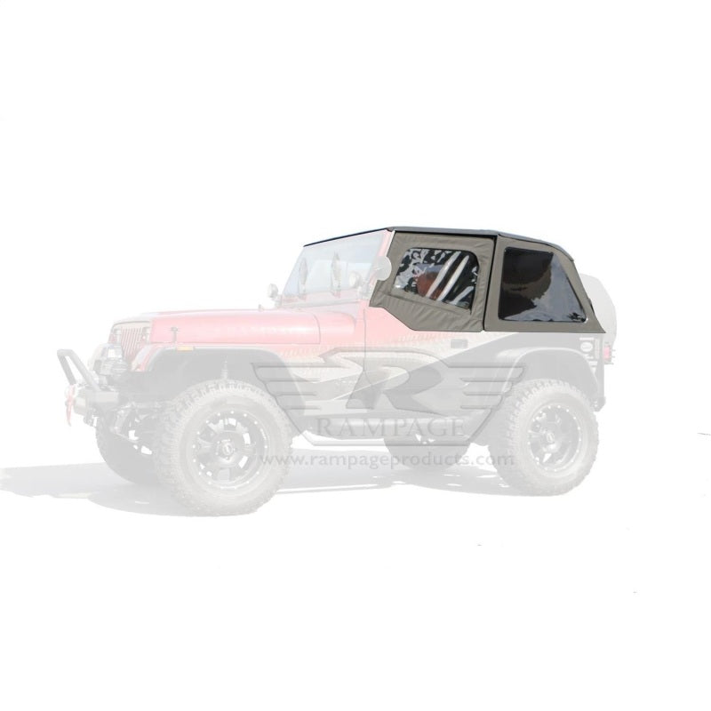 Kit de capote souple sans cadre pour Jeep Wrangler (YJ) 1992-1995 - Black Diamond