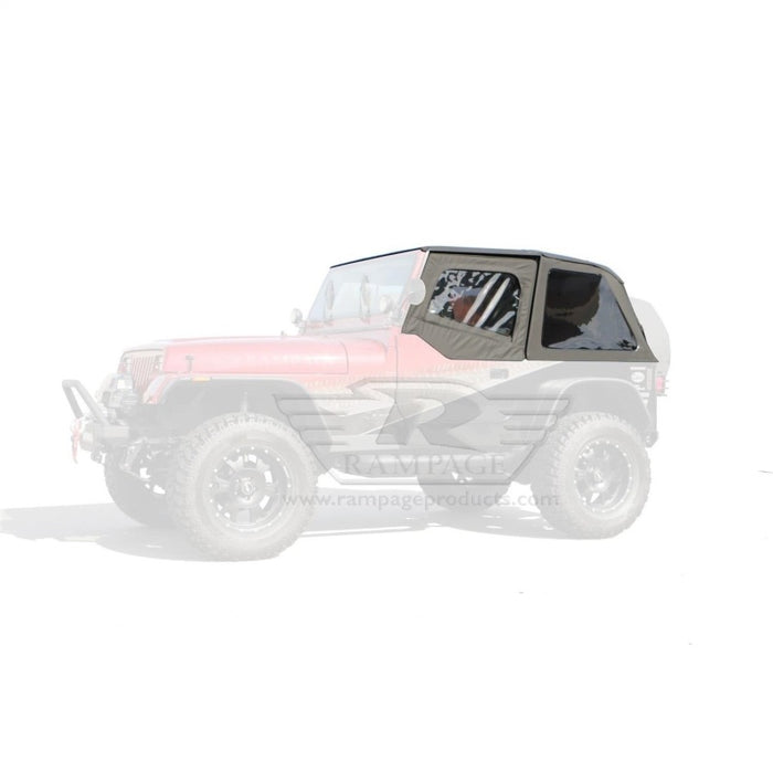 Kit de capote souple sans cadre pour Jeep Wrangler (YJ) 1992-1995 - Black Diamond