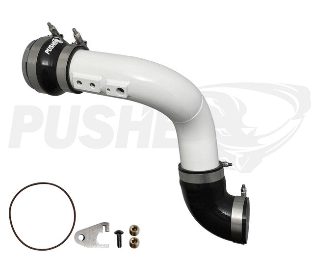 Pusher HD 3" Cold Side Charge Tube for 2011-16 Ford F250/350 6.7L Powerstroke w/ Throttle Valve Adapter