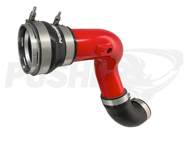 Tube de charge côté froid Pusher HD 3" pour Ford F250/350 6,7 L Powerstroke 2011-16 avec adaptateur de papillon des gaz