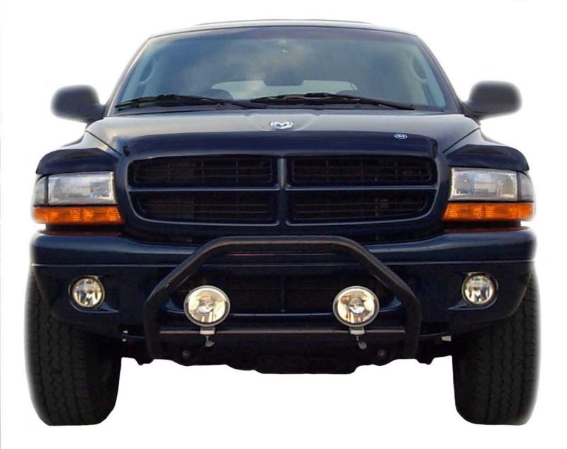 Protection de capot à profil moyen AVS 97-04 Dodge Dakota Bugflector Deluxe 3 pièces - Fumée