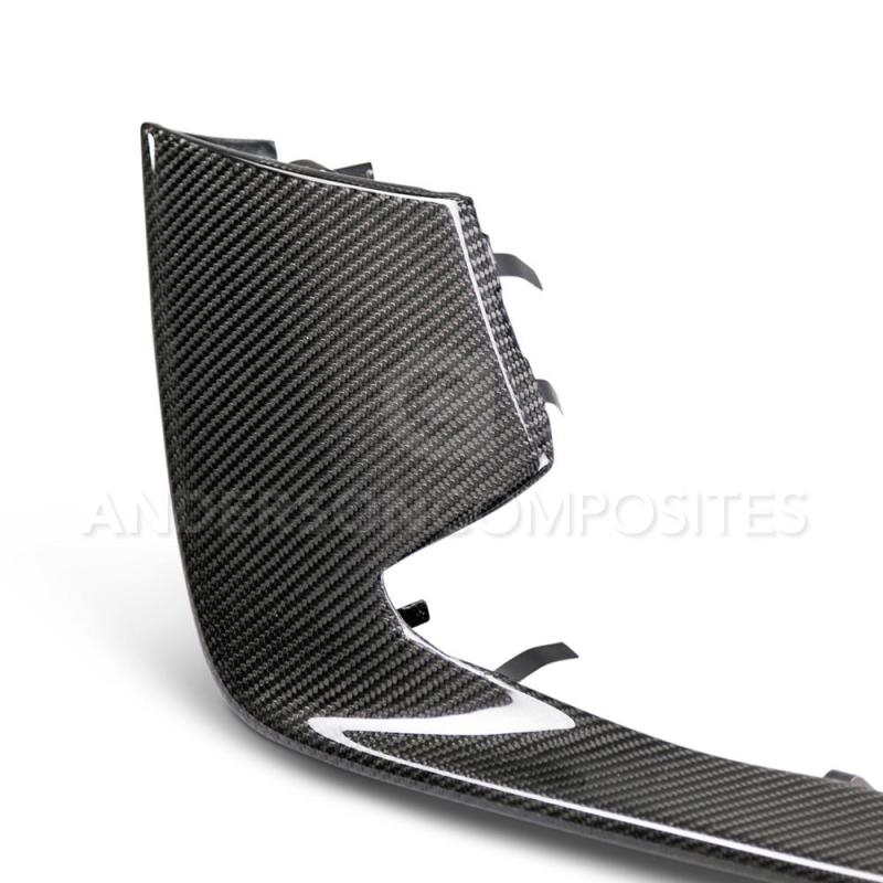 Inserts de pare-chocs en fibre de carbone Anderson Composites pour Ford Mustang Shelby GT350 2015-2017