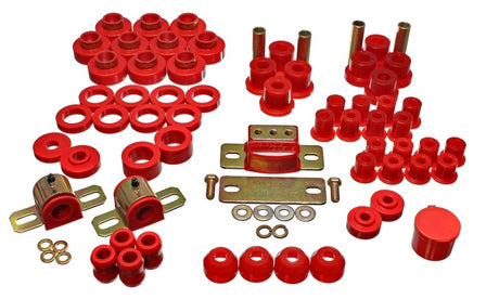 Ensemble de bagues principales Hyper-Flex rouges pour Jeep CJ7 80-86 Energy Suspension