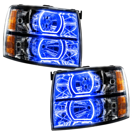 Oracle 07-13 Chevrolet Silverado SMD HL - Noir - Carré - ColorSHIFT avec contrôleur BC1 VOIR LA GARANTIE
