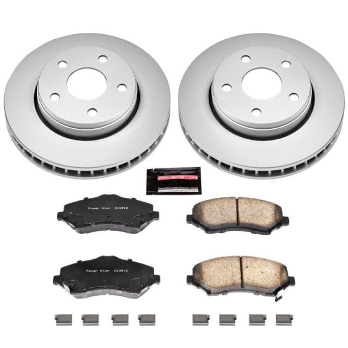 Kit de freins avant Power Stop 07-17 Jeep Wrangler Z17 Evolution Geomet avec revêtement