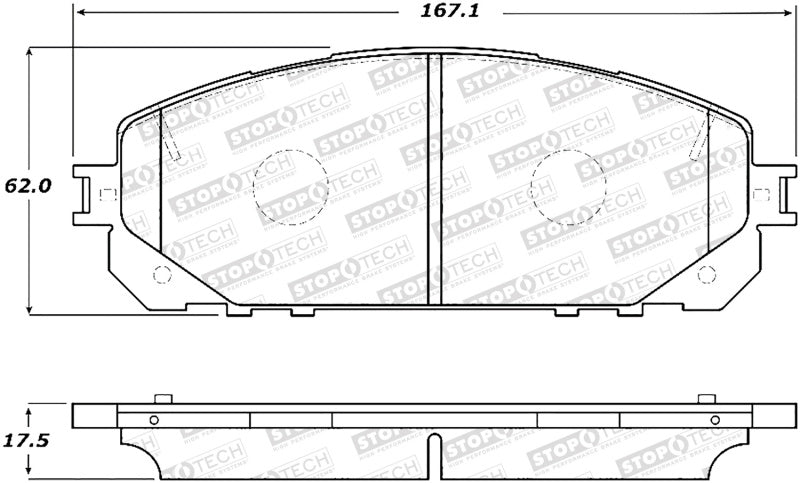 Plaquettes de frein StopTech Street - Avant